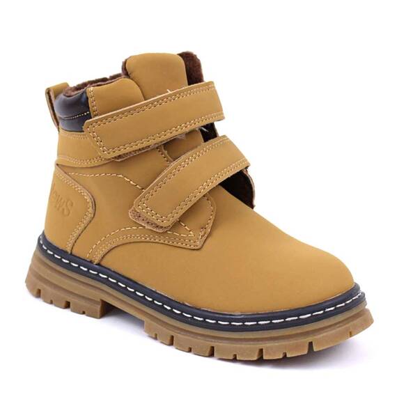 Ghete de copii, tip insulated, imblanite, cu talpa antiaaderenta B-66-CAMEL, Culoare (12): Camel, Marime (12): 34 - - Roveli