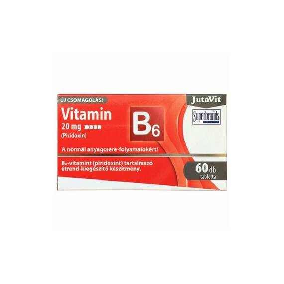 Vitamina B6 20 mg 60 tablete JutaVit - - Roveli
