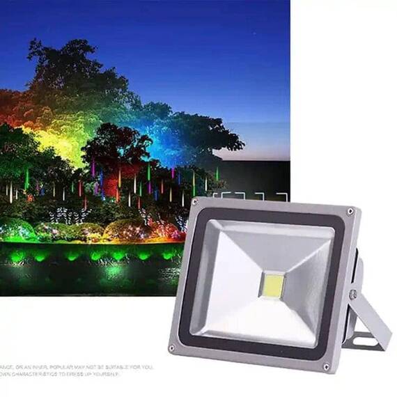 Proiector LED COB 20W, RGB, IP65, 220V - 2- Roveli