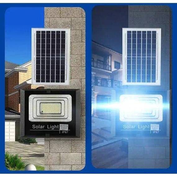 Proiector LED 500W, panou solar, telecomanda - 2- Roveli