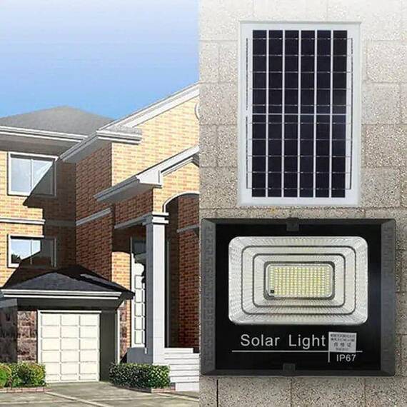 Proiector LED 500W, panou solar, telecomanda - 5- Roveli