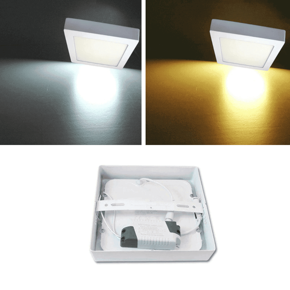 Aplica LED SMD 18W, 1440lm, 23cm, 3000/6500K, rotunda/patrata - 11- Roveli