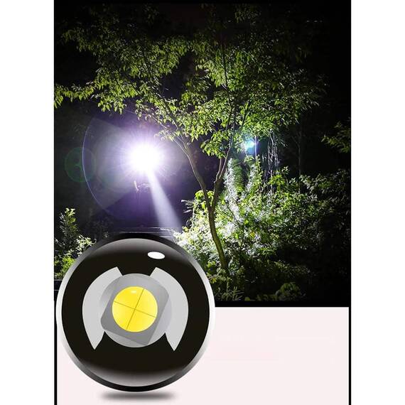 Lanterna LED K42, zoom telescopic, reincarcabila, 30W - 8- Roveli