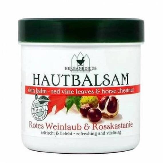 Balsam cu Extract de Frunze Rosii de Vita de Vie si Castane Salbatice 250 ml Herbamedicus - - Roveli