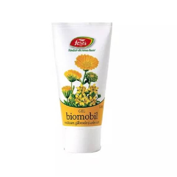 Biomobil Gel Antireumatic cu Sunatoare Galbenele si Ardei Iute 50 ml Fares - - Roveli