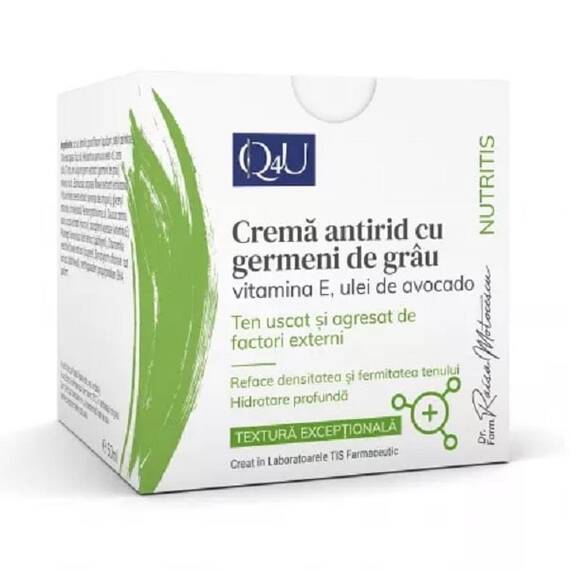 Crema Antirid cu Germeni de Grau Nutritis Q4U 50 ml Tis Farmaceutic - - Roveli