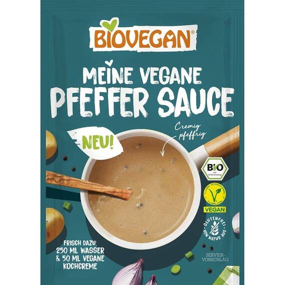 Mix bio pentru sos de piper fara gluten vegan 35g Biovegan - - Roveli