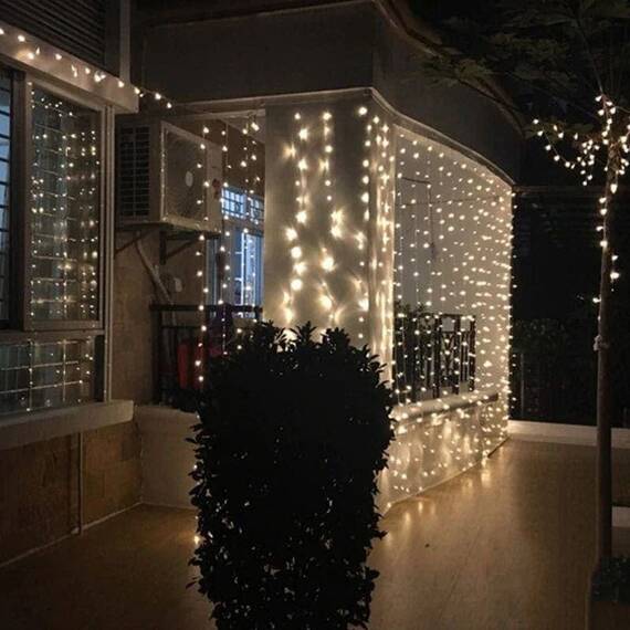 Instalatie perdea exterior, 300LED V8, 3x3m, consum redus - 3- Roveli