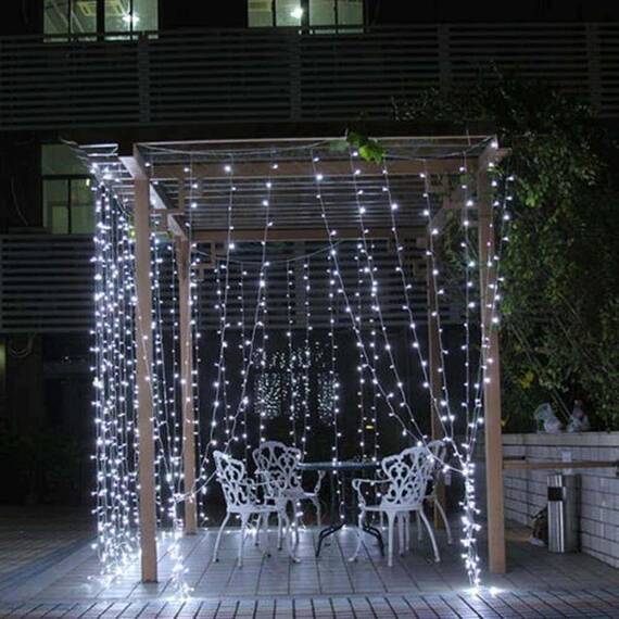 Instalatie perdea exterior, 300LED V8, 3x3m, consum redus - 10- Roveli