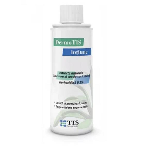 Dermotis Lotiune cu Clorhexidina 0,2% si Extracte Naturale 110 ml Tis Farmaceutic - - Roveli