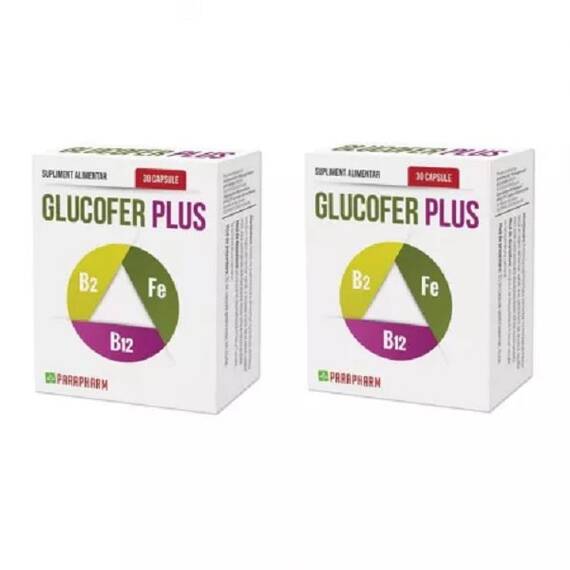 Glucofer Plus Pachet 2 cutii cu 30 capsule Parapharm - - Roveli