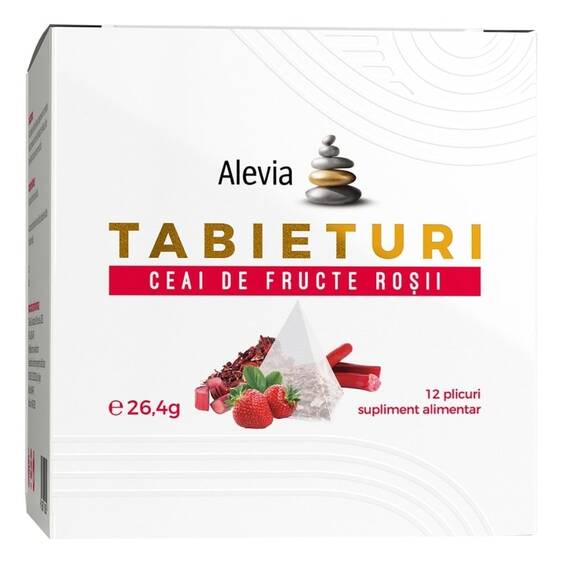 Tabieturi Ceai de Fructe Roșii 12 plicuri Alevia - - Roveli