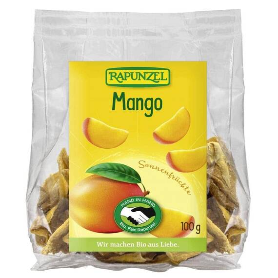 Mango bio uscat 100g Rapunzel - - Roveli