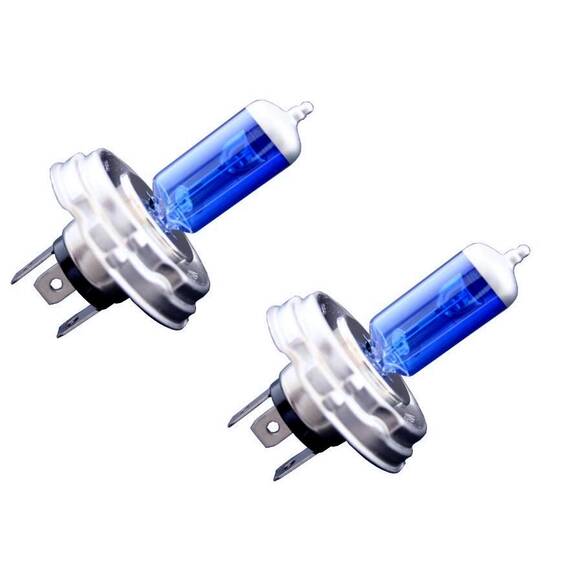 Set 2 becuri H4 - HID Xenon Power (Imitatie Xenon) soclu P45T (Dacia 1300, 1310, etc.) - - Roveli
