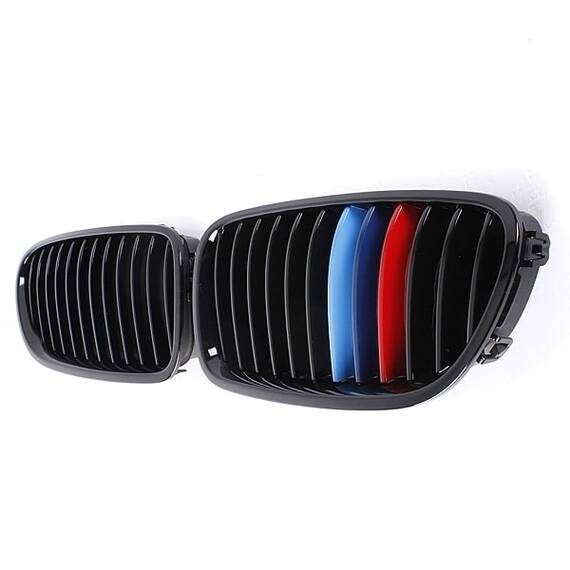 Sticker auto pentru grila aer model BMW ///M Power (3 buc - 35cm x 7cm) - - Roveli