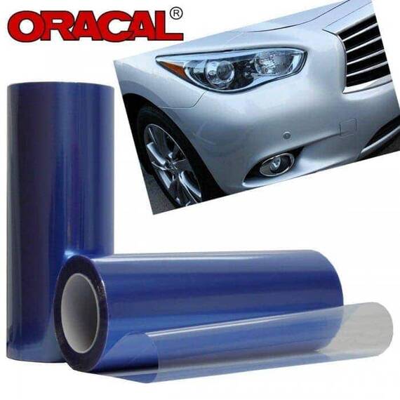 Folie protectie faruri / stopuri ORACAL (50 x 50 cm) - albastru - - Roveli