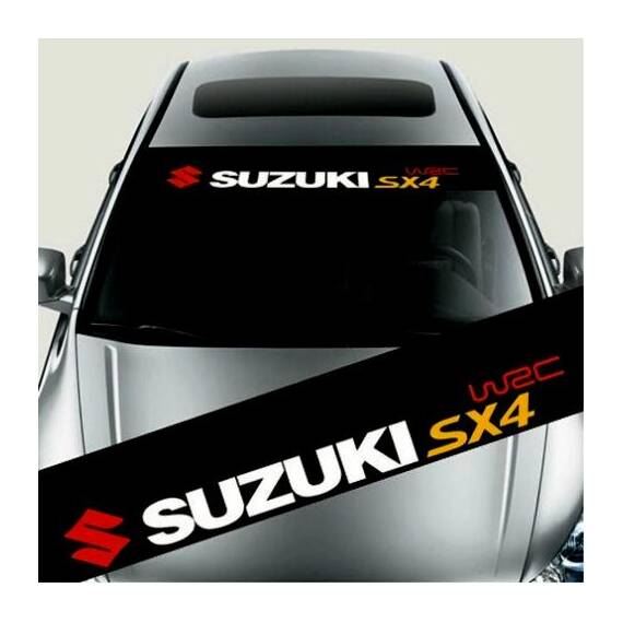 Sticker parasolar auto SUZUKI (126 x 16cm) - - Roveli