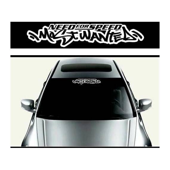 Sticker parasolar auto MOST WANTED (126 x 16cm) - - Roveli