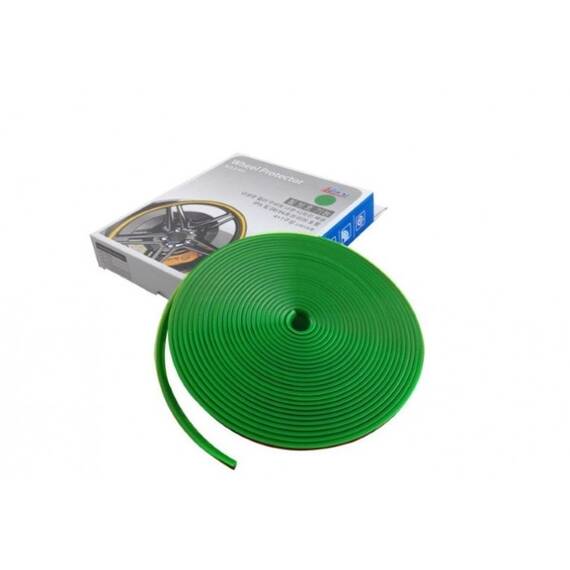 Inele de protectie si decor jante, adezive, din plastic flexibil - VERDE - - Roveli