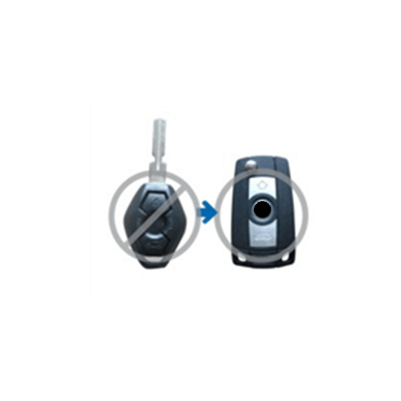 Carcasa cheie briceag BMW, 3 butoane (transformare) - - Roveli