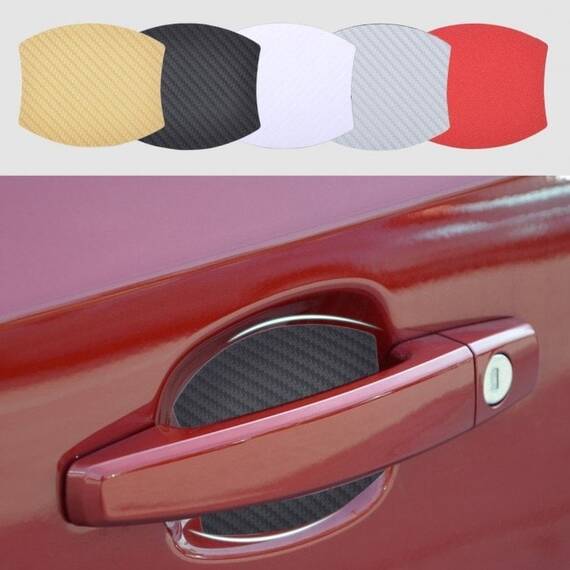 Protectie zgarieturi manere usa, CARBON 3D (set 4 buc.) - - Roveli