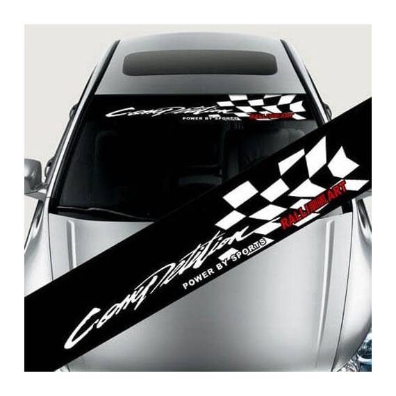 Sticker parasolar auto COMPETITION (126 x 16cm) - - Roveli