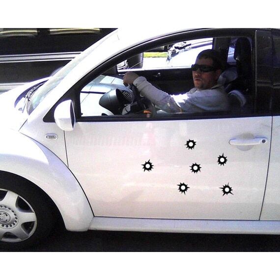 Sticker ornament auto "15 gauri gloante" - Model 1 - - Roveli