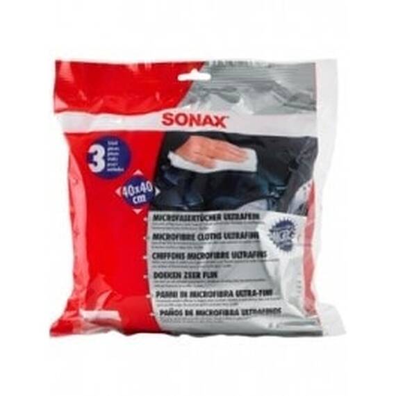 Lavete Microfibra Sonax Ultrafina 40x40cm 3 buc - - Roveli