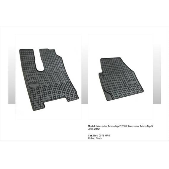 Covoare cauciuc MERCEDES ACTROS Mp2 2003-2008 ( 0078MPII, P110 ) - - Roveli