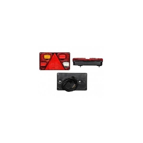 Lampa auto pentru remorca cu leduri stanga 12/24V , 200x85x40mm cu ceata si mers inapoi , 1 buc. - - Roveli