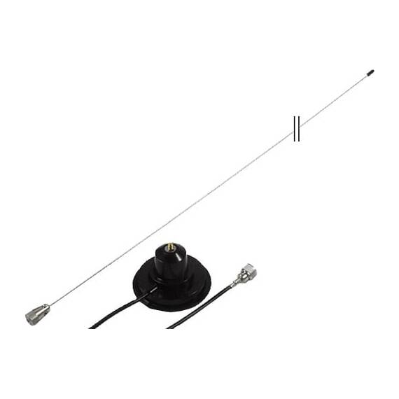 Antena statie CB HUSTLER IC-100, cu magnet - - Roveli