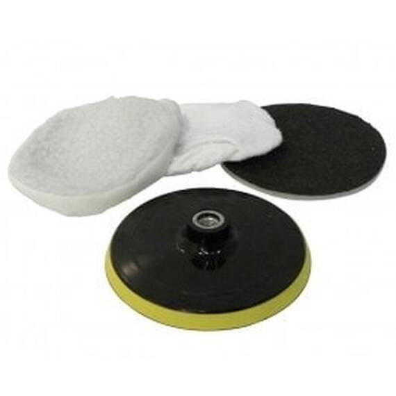 Burete carpoint pentru Polish 150mm din 4 buc : disc , burete si rezerve pentru masina de polishat - - Roveli