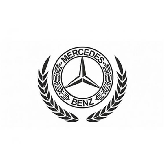 Sticker TIR - Coroana de lauri MERCEDES (50 x 50cm) - set 2 buc. - - Roveli