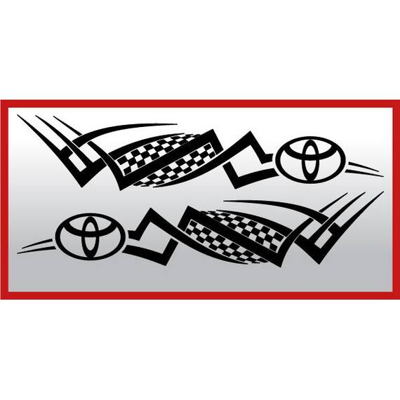 Set 2 buc. stickere portiere TRIBAL - TOYOTA - - Roveli