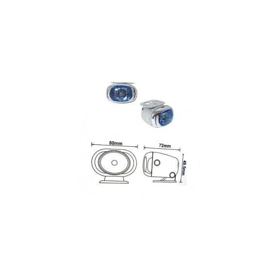 Set 2 proiectoare ceata cromate, bec H3 12V 55W - - Roveli