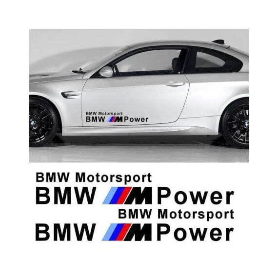 Sticker auto laterale BMW M POWER (set 2 buc.) - - Roveli