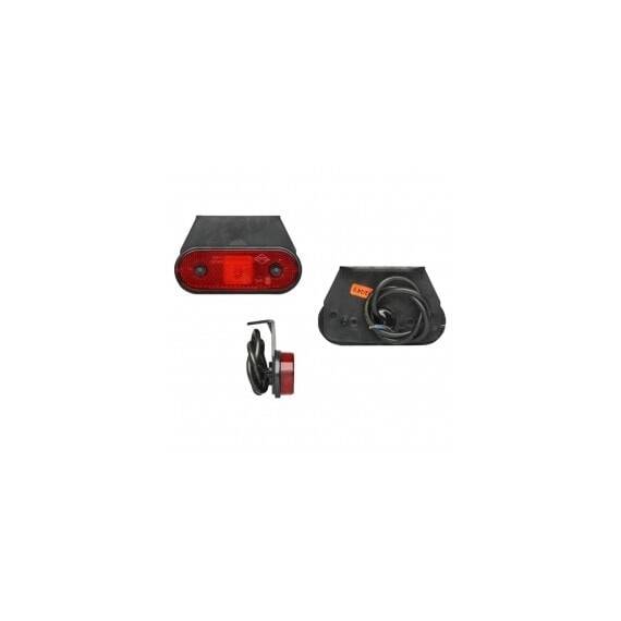 Lampa gabarit auto 12/24V ovala Rosie cu led, 120x67mm, cu suport fixare, 1 buc. - - Roveli