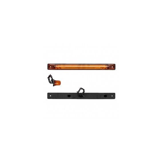 Lampa gabarit auto 12V/ 24V cu LED dreptunghiulara sticla Portocaliu, 250x20x25mm , cu cablu, 1 buc. - - Roveli