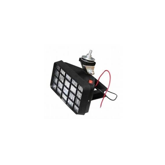 Proiector auto 12V bec H3 , carcasa metalica dimensiuni 170x90 cu grila , maner si comutator, 1 buc. - - Roveli