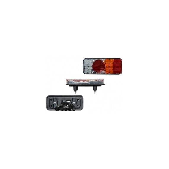 Lampa auto  pentru remorca cu leduri, dreapta, 12/24V, 200x85x40mm, cu mers inapoi , 1 buc. - - Roveli