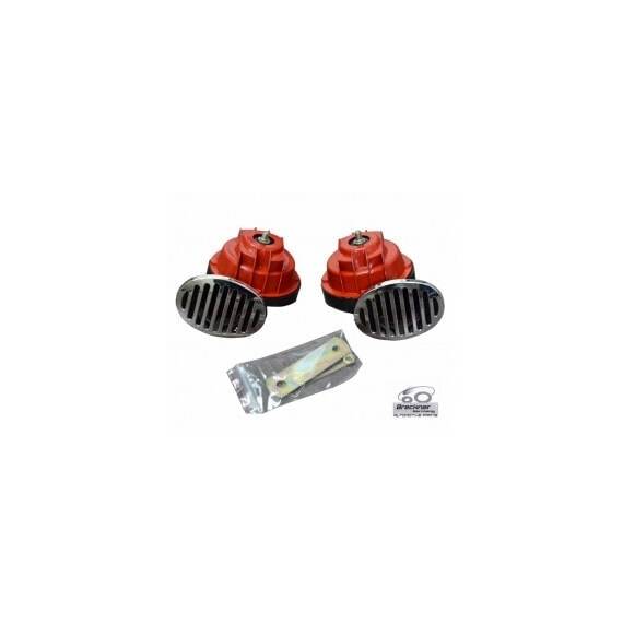 Set claxoane auto Breckner 12V dublu goarna , 2 buc - - Roveli
