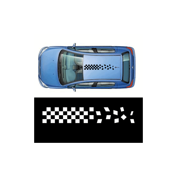 Sticker auto plafon - RACE FLAG - - Roveli
