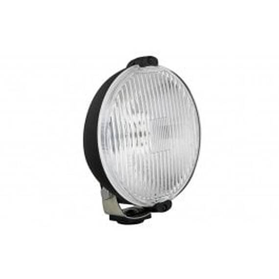 Proiector auto Wesem 12/24V bec H3, 152x81mm rotund, sticla alba si carcasa neagra, cu lumina de drum , 1 buc. - - Roveli
