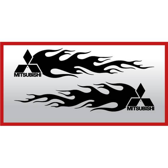 Set 2 buc. stickere portiere MITSUBISHI - - Roveli