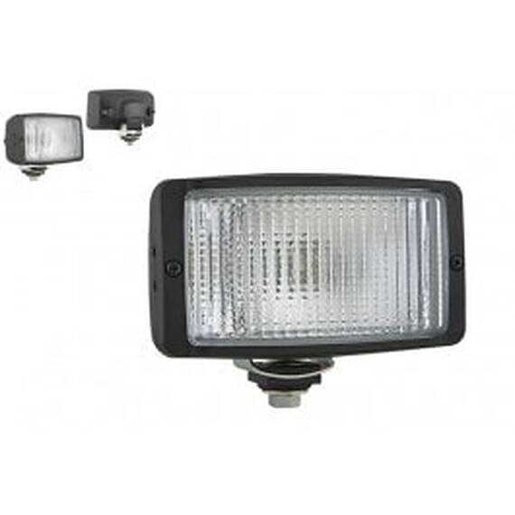 Set 2 proiectoare auto Wesem 12V bec P21W , 138x78x68mm alb , cu cablaj si releu , cu lumina de drum - - Roveli
