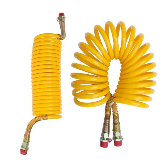 Furtun aer spiralat galben M16 pentru tiruri si camioane - BA-DIS5067106M16 - - Roveli