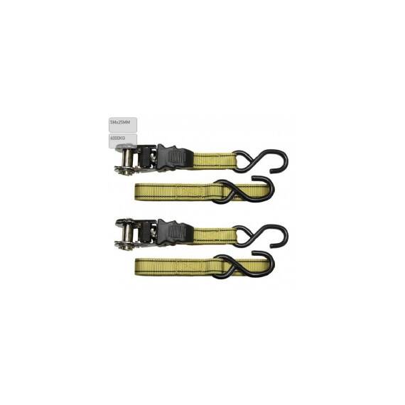 Chinga ancorare marfa Carpoint 5m x 25mm , 200kg , cu clichet automat, 2 buc. - - Roveli