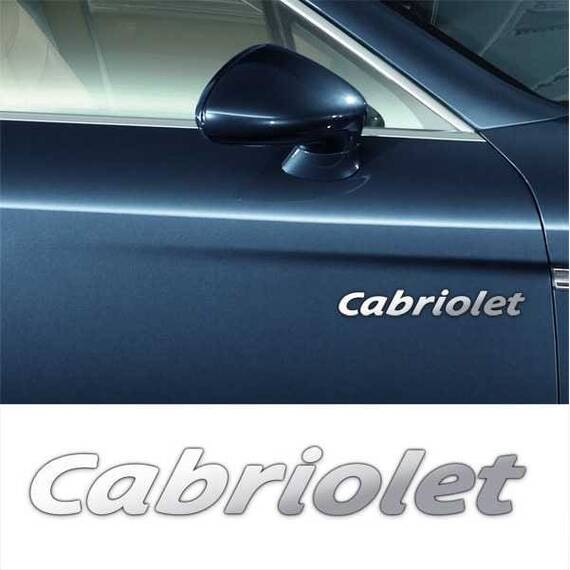 Stickere laterale CHROME - CABRIOLET (set 2 buc.) - - Roveli