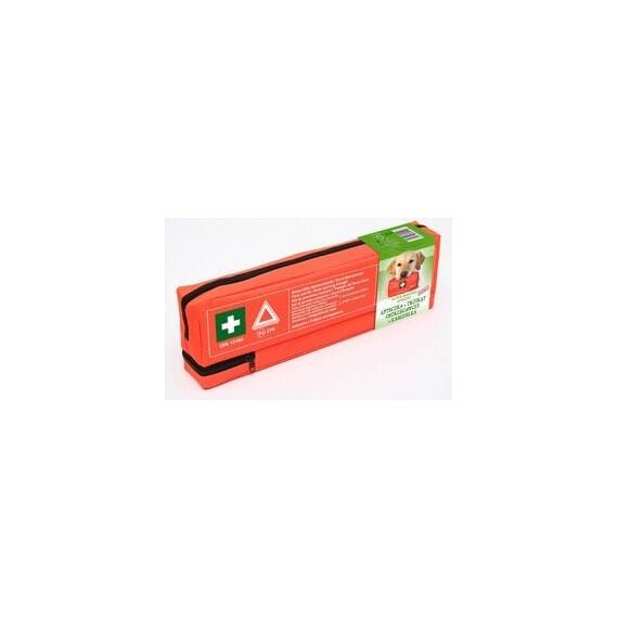 Kit siguranta auto 450x140x50 mm contine: Trusa sanitara , Triunghi reflectorizant si Vesta reflectorizanta verde - - Roveli