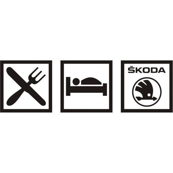Eat Sleep Skoda - - Roveli